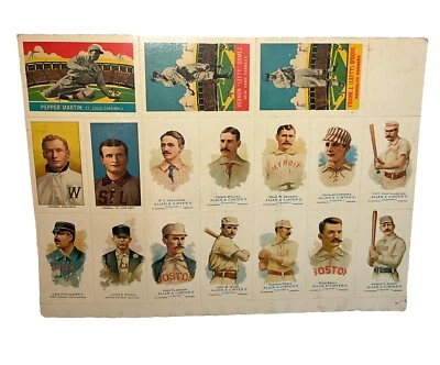 1977 Dover Reprint Vintage Baseball Cards Book 8 Pages Babe Ruth - Image 1 of 4