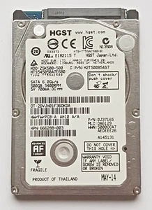 500 GB SATA HGST HTS545050A7E680 5400rpm 8MB HDD 2,5 " Internal Hard Drive - Picture 1 of 1