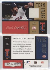 2004 Donruss Classics Team Colors Game-Worn Jersey /100 Luis Tiant #TC-20