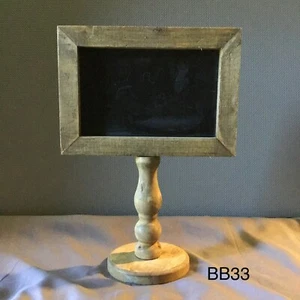 Kirkland's Tablero de Tiza Mesa Madera Marco Granja Pilar Soporte Marrón - Imagen 1 de 4