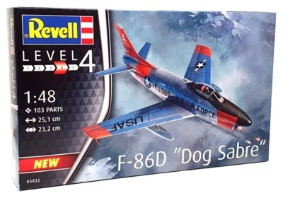 Revell 1/48 Scale Aircraft Kit 03832 - North American F-86D Dog Sabre - Image 1 of 4