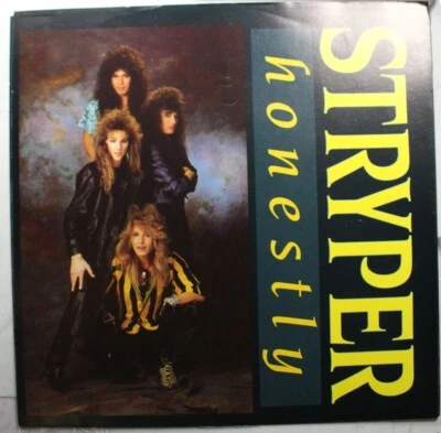 Hair Metal Picture Sleeve 45 Stryper - Honestly / Sing-Along-Song On Enigma - Image 1 of 3