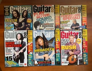 Guitar One Magazine - Rush - Megadeth - Clapton -  Incubus - 2007 - 6 issues - Imagen 1 de 23