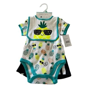 Baby Gear 4 Piece Set 6-9 Months Summer Pineaple - Picture 1 of 3