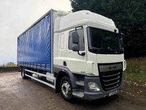 2019 19 DAF CF 230 E6 space sleeper cab 26ft curtainsider underslung tail-lift - Picture 1 of 12