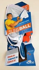 Djubi Catch Playset 2 Launch Racket Net & 2 Balls Outdoor Sling Ball Classic NIB - Picture 1 of 5