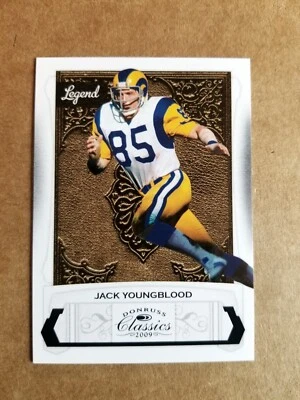 JACK YOUNGBLOOD 2009 DONRUSS CLASSICS LEGEND  #/999 RAMS #121 - Image 1 of 2