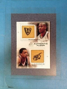 JY15) 2001 Upper Deck STEPHON MARBURY STEVE FRANCIS #C3 Authentic Floor - Picture 1 of 2