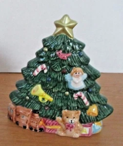 JAY IMPORT 1995 ~ Keramik Weihnachtsbaum Serviettenhalter - Bild 1 von 2