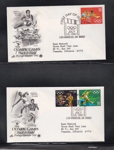 USA 1991 3 FIRST DAY COVERS SUMMER OLYMPICS WITH CACHETS - Picture 1 of 2