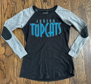 Carolina Panthers Fußball Cheerleading Junior Oberteil Katzen Glitzer T-Shirt Medium - Bild 1 von 3