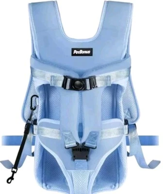 PetBonus, Medium Large XL Pet Front Dog Carrier Backpacks, Adjustable 3 Colours