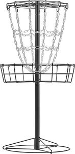 Portable Disc Golf Basket Target Disc Sports 12-Chain Practice Disc Golf Target - Picture 1 of 9