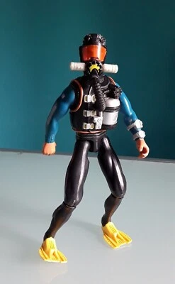 "HASBRO" Raro Action Man "Sub Aqua" Subaqueo, 1999, altezza 30 cm. - Immagine 1 di 4