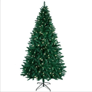7.5 Ft Christmas Tree Prelit 650 Lights. Full Realistic Artificial Fir Green Xma - Picture 1 of 12