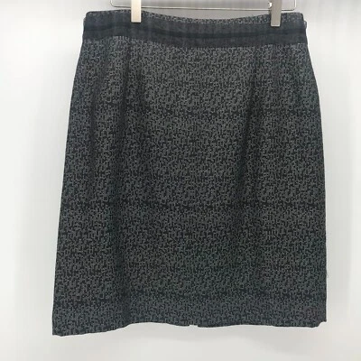 Antonio Melani 裙子女式 8 黑色白色铅笔直丝带荷叶腰  — 第 1/4 张图片