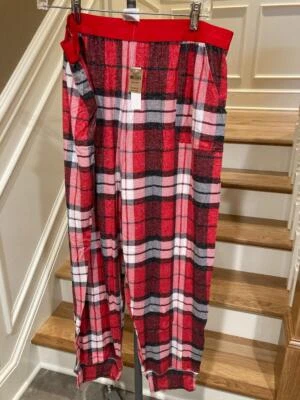 Victoria Secret PINK NWT Size XXL Super Soft Red Plaid Pajama Sleep/Lounge Pants - Image 1 of 4