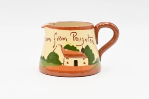 Vintage Watcombe Pottery Torquay England Pitcher Creamer Mottoware - Picture 1 of 8
