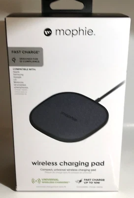 Mophie 10W Fast Qi Wireless Charging Pad for Apple iPhone Samsung Galaxy Google - Image 1 of 4