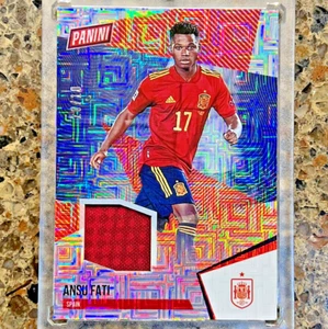 Ansu Fati 2021 Panini The National Memorabilia Escher Squares #d 10/10 SSP Spain - Picture 1 of 7