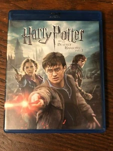 Harry Potter & The Deathly Hallows Part 2 Blue Ray Disc LIKE NEW - Picture 1 of 4