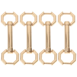 4 Pcs Decorative Chain Shoe Buckle Decoration Belt Buckles Shoelace - Bild 1 von 12