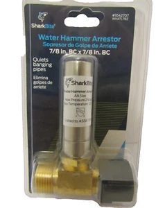 Shark Bite Water Hammer Arrestor 7/8" BC x 7/8" BC #1642707 Quiets Banging Pipes - Picture 1 of 2