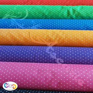 Pin Spot Dot Fabric Polycotton Dress Craft Material 112cm Wide Bunting - Picture 1 of 23