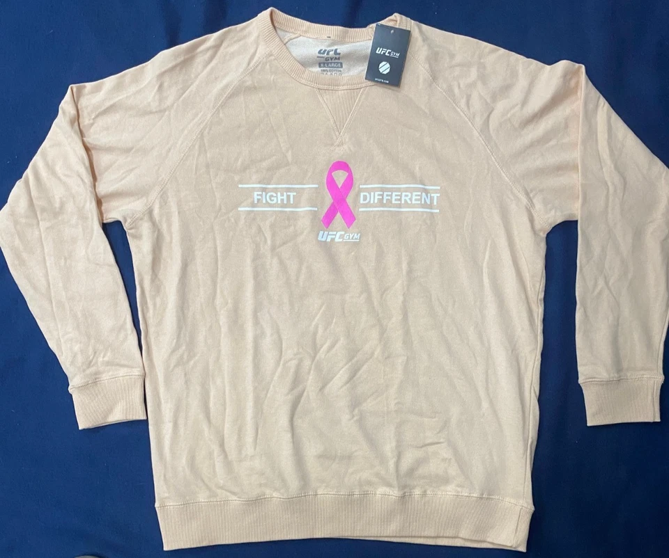 Новый с Ярлыками-UFC GYM «Рака молочной железы осведомленности» розовая лента ворота толстовка SZ XL - Изображение 1 из 4