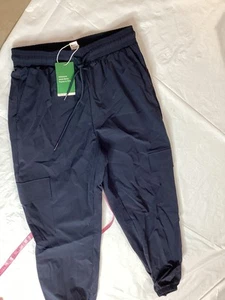Halara Nylon Blend Joggers Small Navy Blue Pockets Cargo - Picture 1 of 7