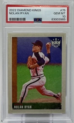 Nolan Ryan PSA 10 - 2022 Panini Diamond Kings - Rangers, Astros, Angels, Mets Foto 1 de 4