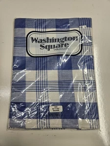 Bardwil Linens Washington Quadratische Tischdecke 52" x 52" Quadratisch Blau Weiß Neu - Bild 1 von 3