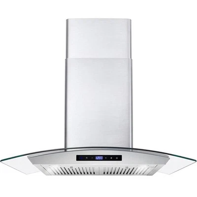 Cosmo 30 in. 380 CFM Ducted Wall Mount Stainless Steel Range Hood in Silver - Image 1 of 4