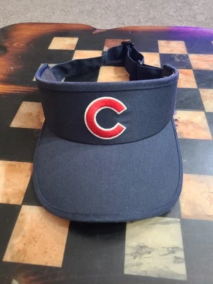 MLB Chicago Cubs Vintage Azul Ajustable Parasol con Logo Rojo, Banda de Terrycloth Foto 1 de 4