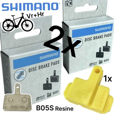 Shimano B05S ( B01S , B03S) Resine Fahrrad Scheibenbremsbeläge 2x paar + Bleedbl - Bild 1 von 4
