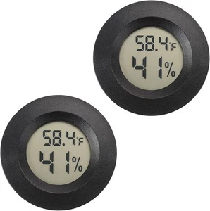 2‑Pack Mini Digital Hygrometer/Thermometer – Indoor/Outdoor RH & Temp Monitor - Picture 1 of 6