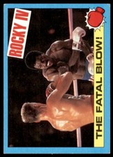 1985 Topps Rocky IV  The Fatal Blow! Movie Photo Card #24