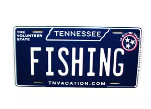 TENNESSEE STATE FISHING METAL CAR NOVELTY LICENSE PLATE AUTO TAG - Picture 1 of 16