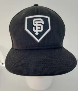 Gorra de los Gigantes de San Francisco Talla 7 1/4 Ajustada New Era 59Fifty Gorra Ala Negra Bill - Imagen 1 de 7
