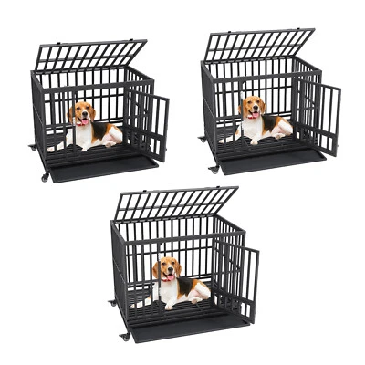 VEVOR Cajón para Perros Resistente 38" 42" 47" Cajón para Perros Indestructible con Ruedas Foto 1 de 2