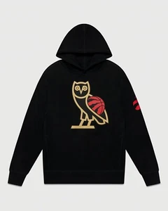 BNWT OVO Toronto Raptors OG Hoody Hoodie Hooded Sweater Black Men’s Medium Drake - Picture 1 of 6