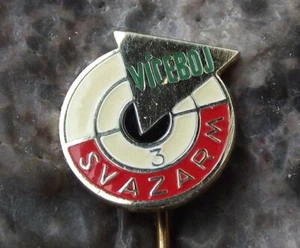 Vintage Svazarm Czech Army Military Reserves All Round Training Award Pin Badge - Picture 1 of 2