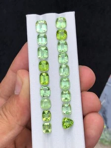 Natural faceted peridot 28.20 carats - Picture 1 of 10