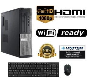 Dell Optiplex DT or SFF Windows 10 Core I3,3rd Gen 250GB, 8G HDMI/VGA WiFi Ready - Picture 1 of 12