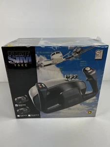 CH Flight Sim Yoke USB 200-615 Black 5 Axis Control Precision Simulation Sealed - Picture 1 of 4