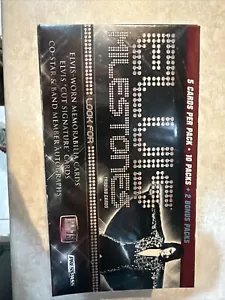 2010 PRESSPASS ELVIS PRESLEY SELTENE MEILENSTEINE HANDELSKARTENBOX ELVIS GESCHNITTEN AUTOS? - Bild 1 von 6