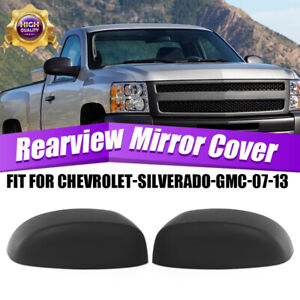 Mirror Cover Set For 2007-13 GMC Sierra 1500 Chevy Silverado 1500 Left and Right