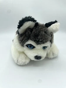 Plushland Husky Plush Blue Eyes Wolf Stuffed Animal 9" - Picture 1 of 3