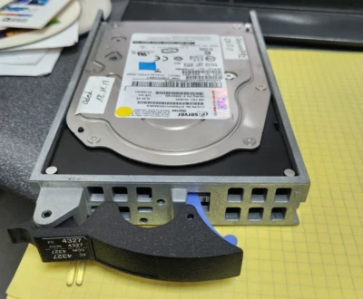 IBM FC 4327 39J3696 97P3000 70.56GB 15K U320 SCSI 3.5” Hard Disk Drive w/caddy - Image 1 of 4
