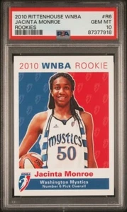 2010 Rittenhouse WNBA Rookie Jacinta Monroe PSA 10 Florida State Seminoles - Picture 1 of 2